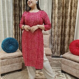 Pink Office Wear Kurti